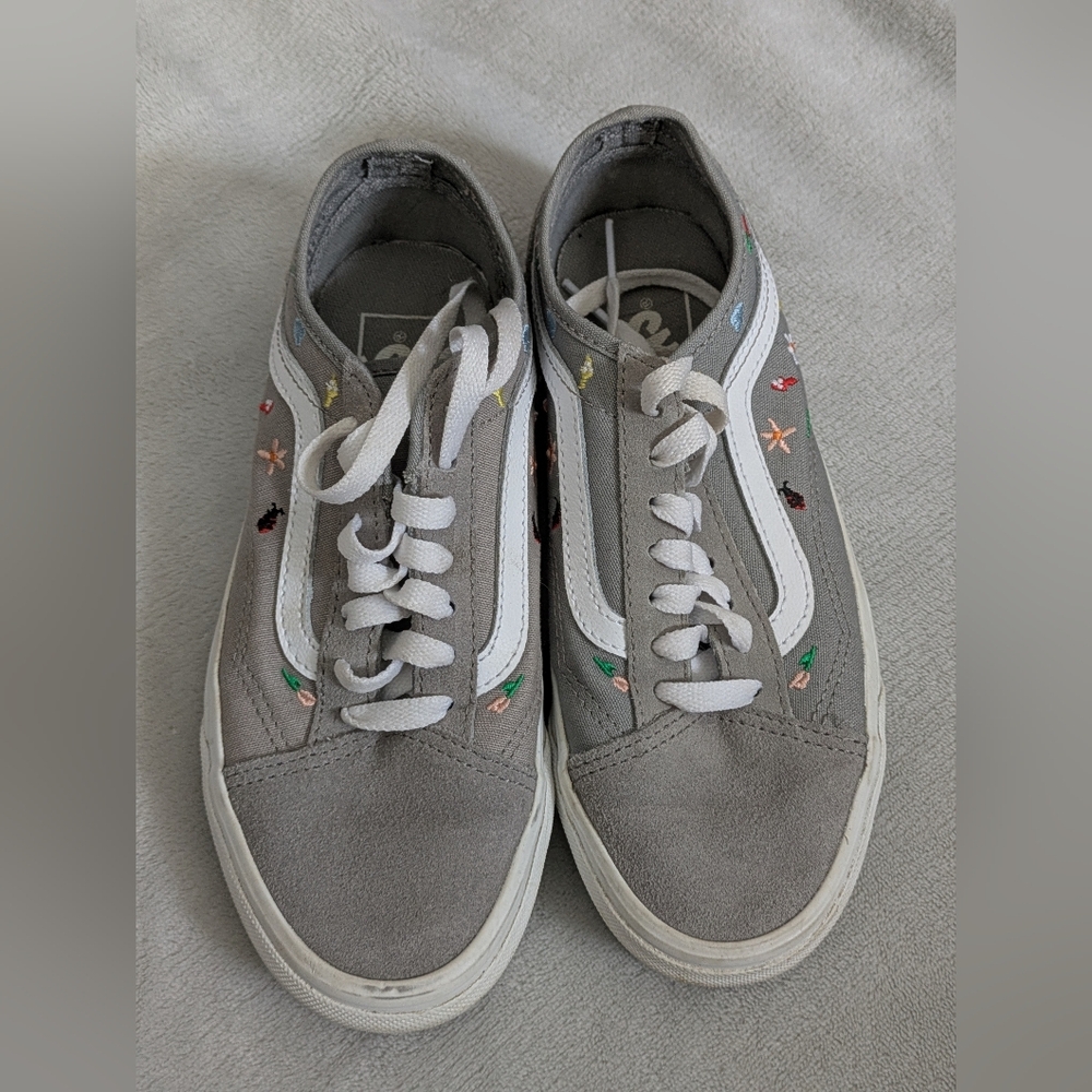 Nature Embroidered Vans Shoes